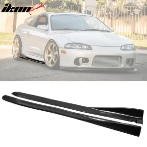 1997-1999 Mitsubishi Eclipse CS Side Skirts Style PU Unpainted Black