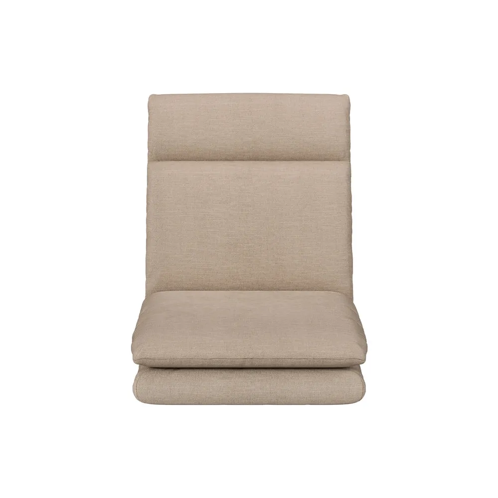 5-Position Reclining Floor Lounge Sofa 1 Seater Beige - Artiss