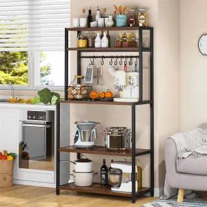 5 Tier Kitchen Bakers Rack Storage Shelves