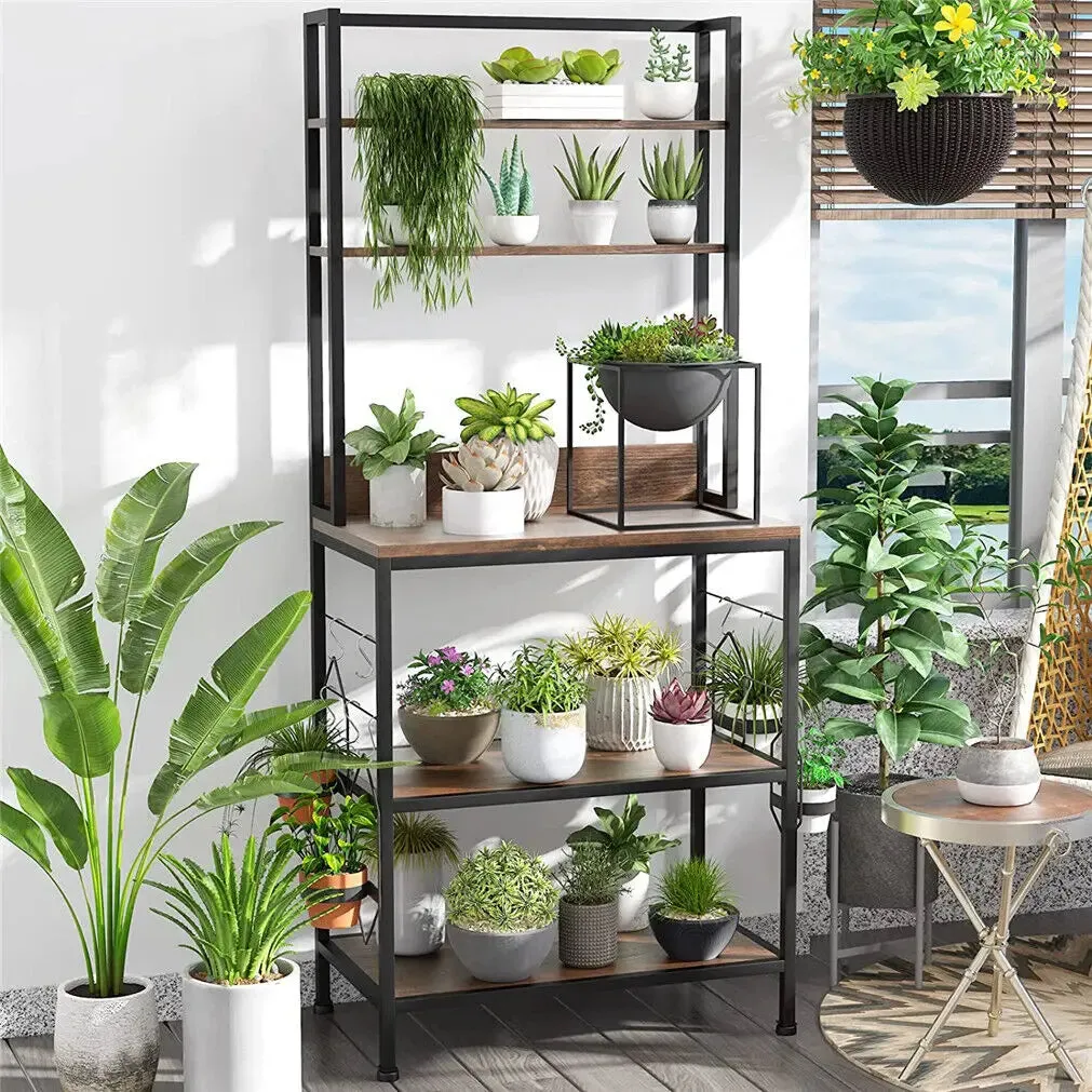5 Tier Kitchen Bakers Rack Storage Shelves