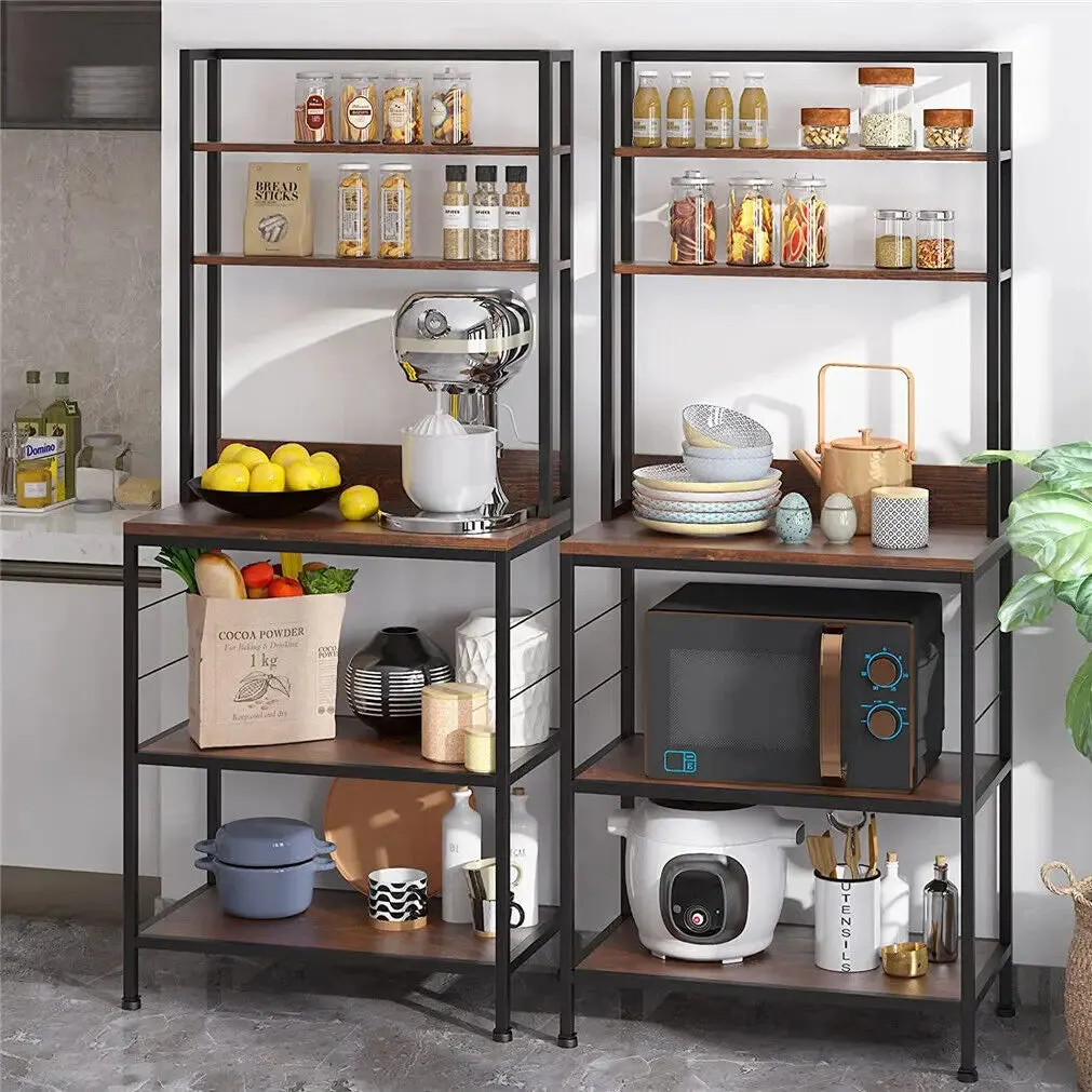 5 Tier Kitchen Bakers Rack Storage Shelves