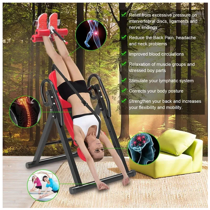 Adjustable And Foldable Back Stretcher Machine For Pain Relief Xq-1 Red