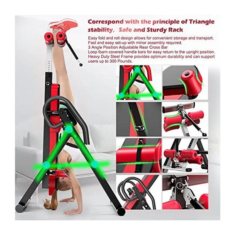 Adjustable And Foldable Back Stretcher Machine For Pain Relief Xq-1 Red