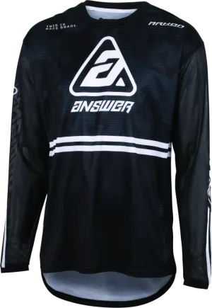 Answer 23 Ark Trials Jersey Black/White/Grey Youth - Large