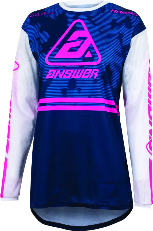 Answer 23 Arkon Trials Jersey Blue/White/Magenta Youth - Large