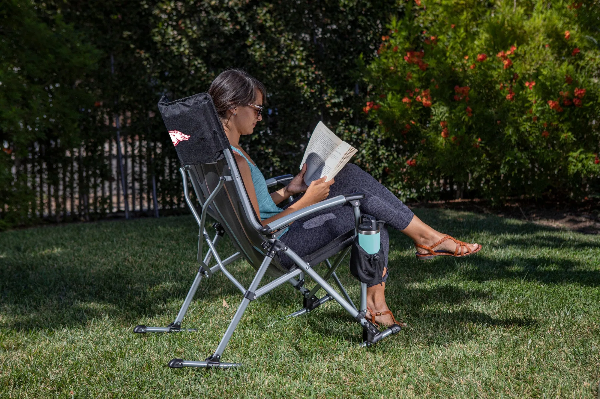 Arkansas Razorbacks - Outdoor Rocking Camp Chair