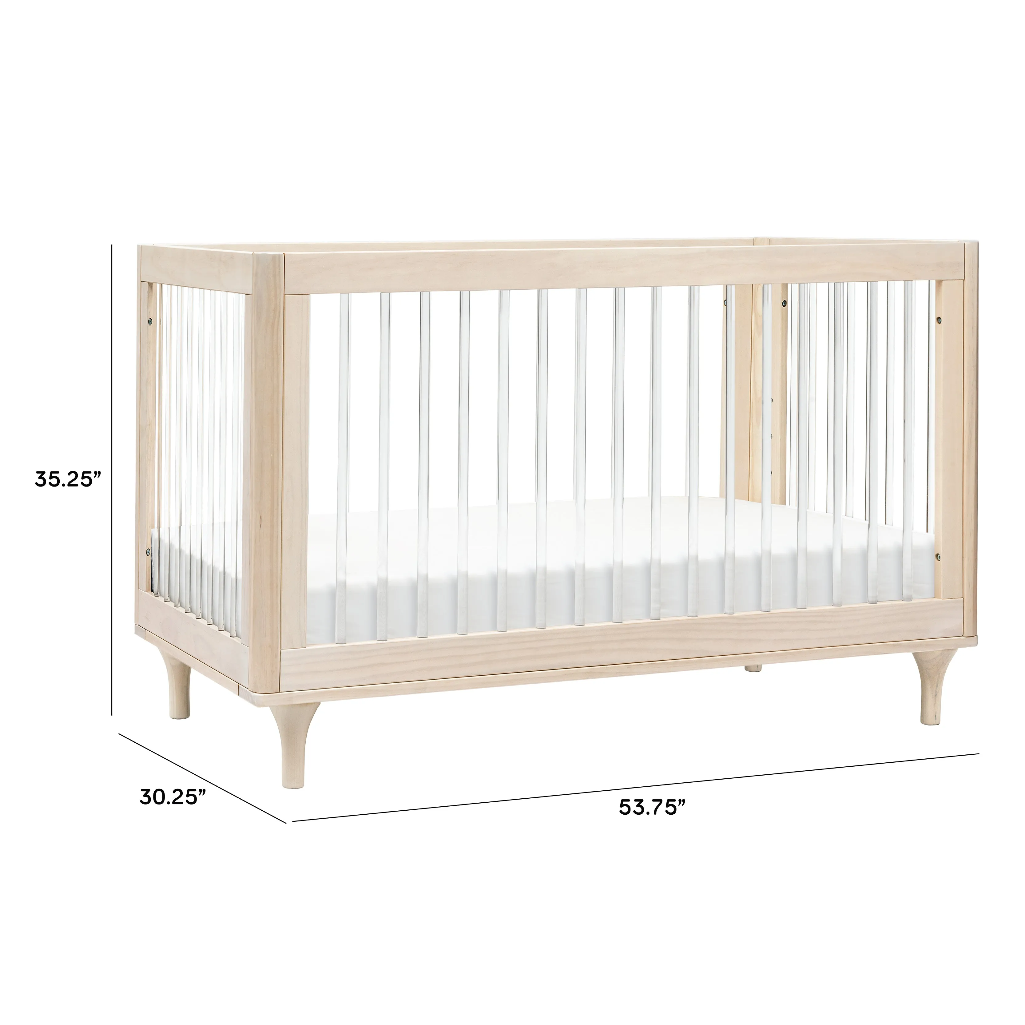 Babyletto Lolly 3-in-1 Convertible Crib with Toddler Bed Conversion Kit
