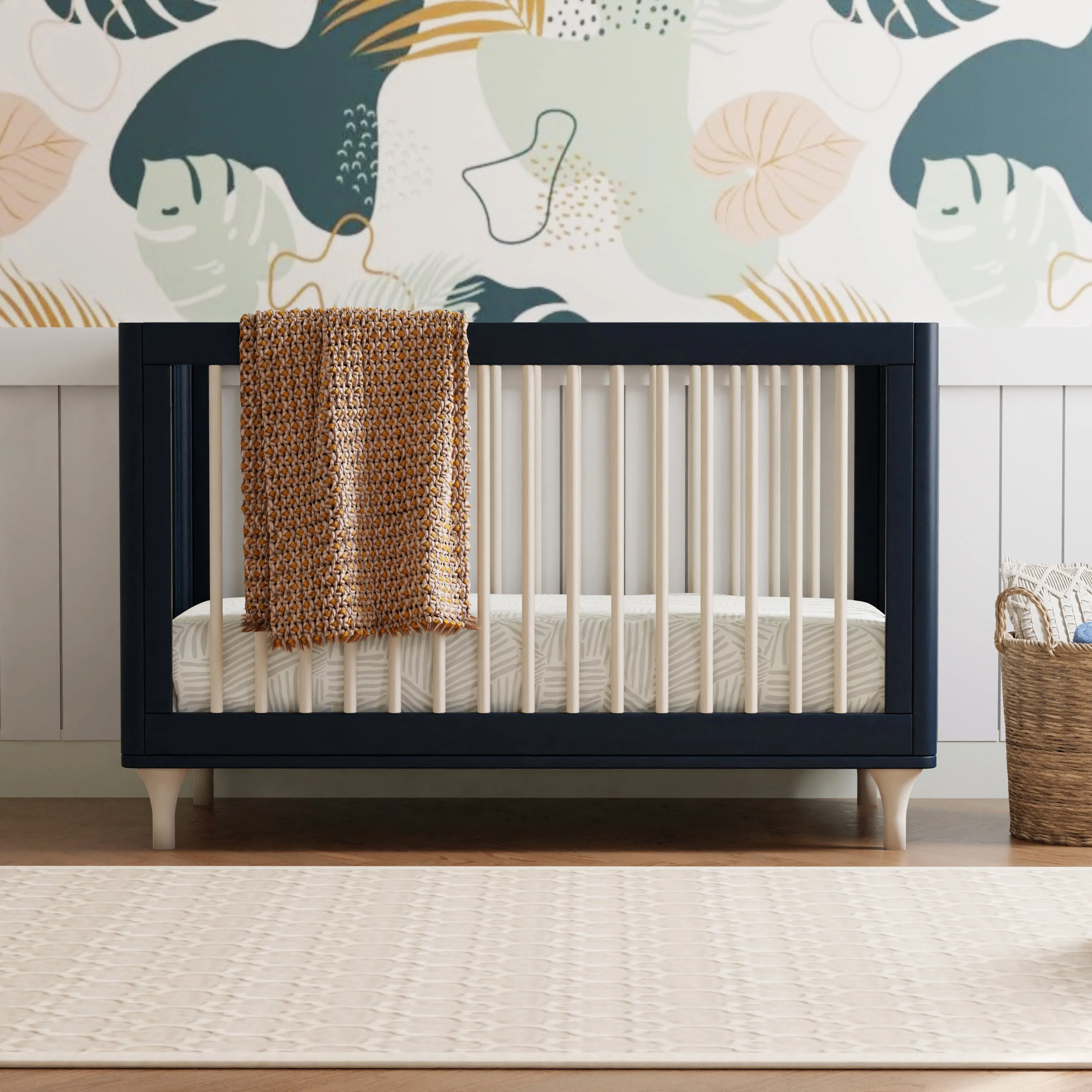 Babyletto Lolly 3-in-1 Convertible Crib with Toddler Bed Conversion Kit