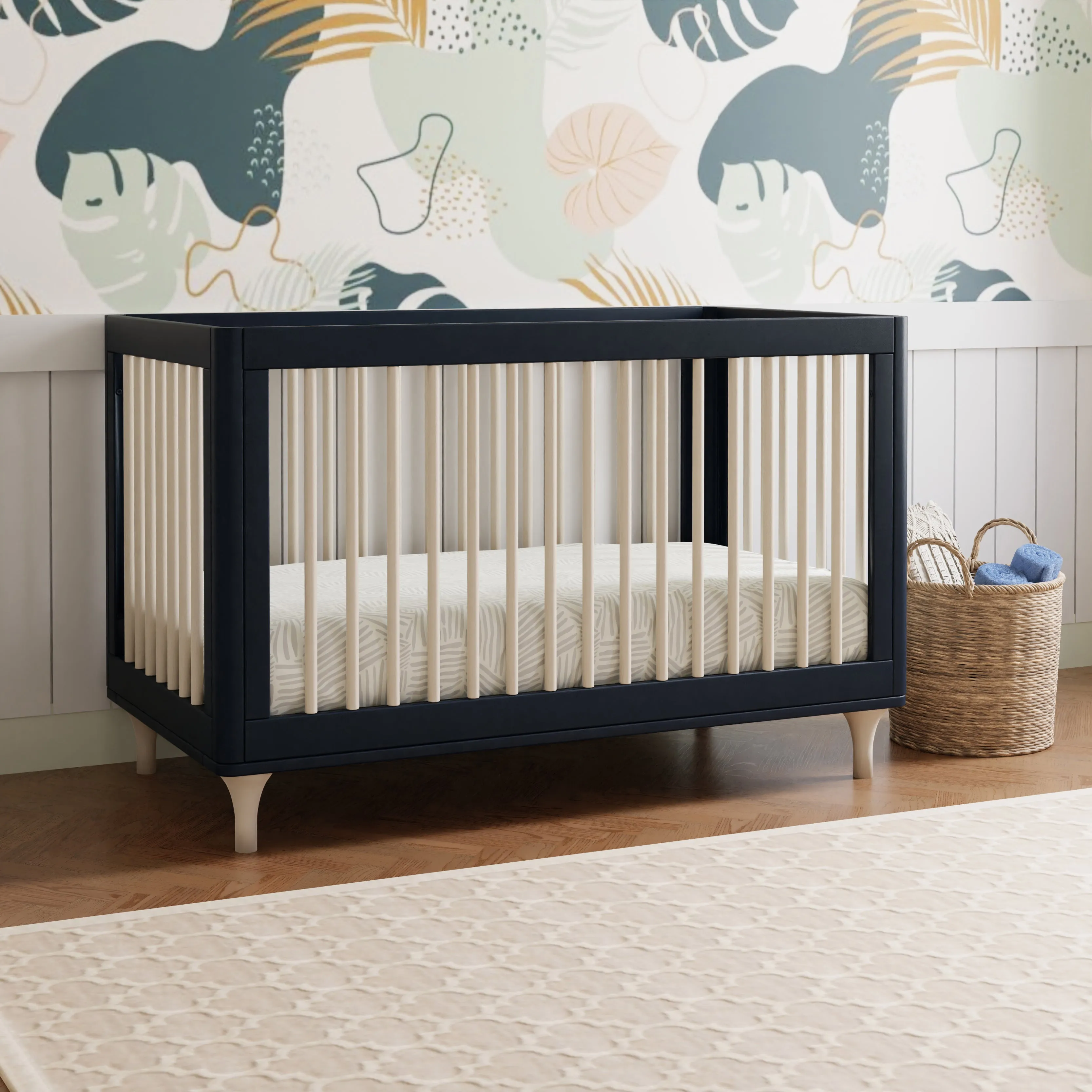 Babyletto Lolly 3-in-1 Convertible Crib with Toddler Bed Conversion Kit