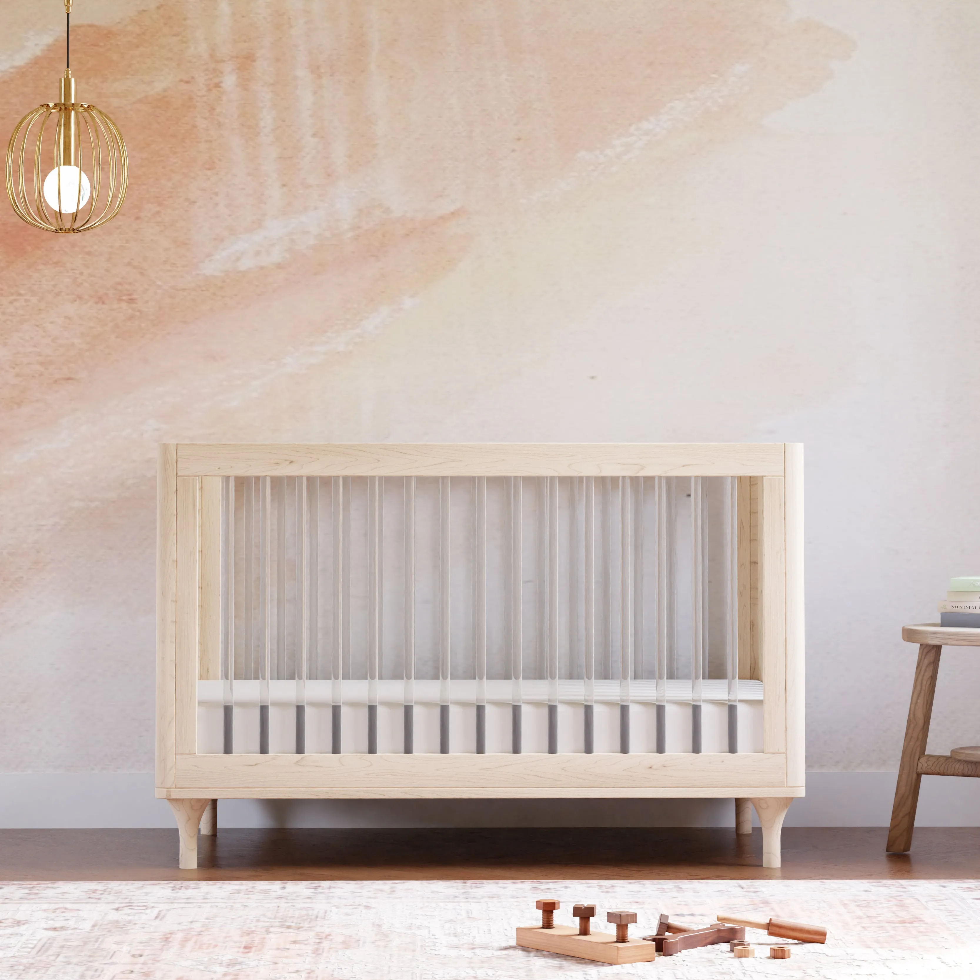 Babyletto Lolly 3-in-1 Convertible Crib with Toddler Bed Conversion Kit
