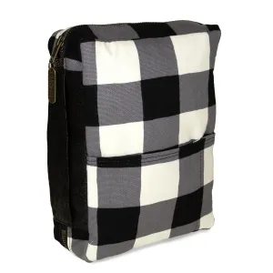 Bible Cover: Black Check