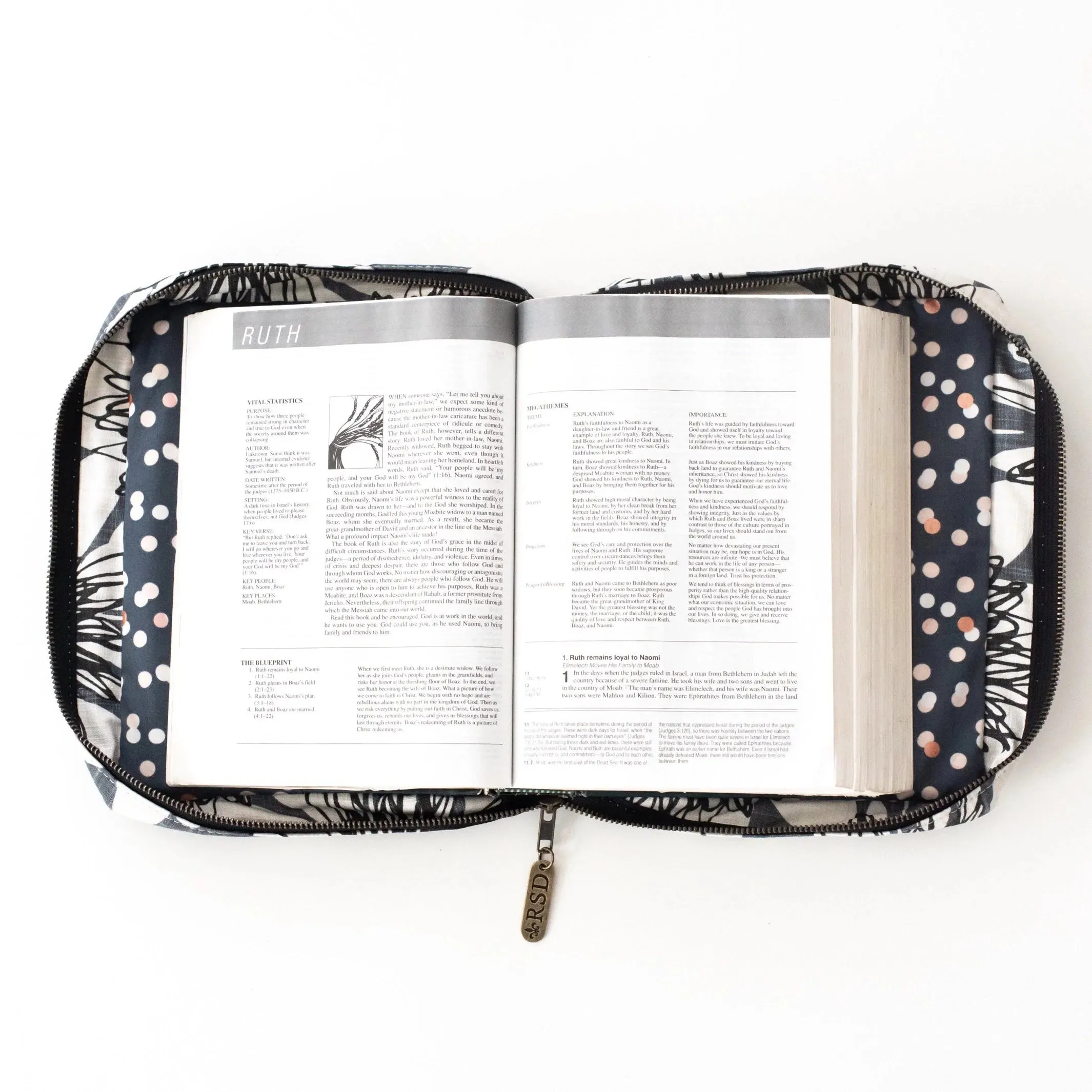 Bible Cover: Black Waxed Canvas