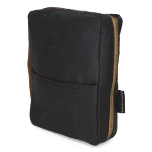 Bible Cover: Black Waxed Canvas