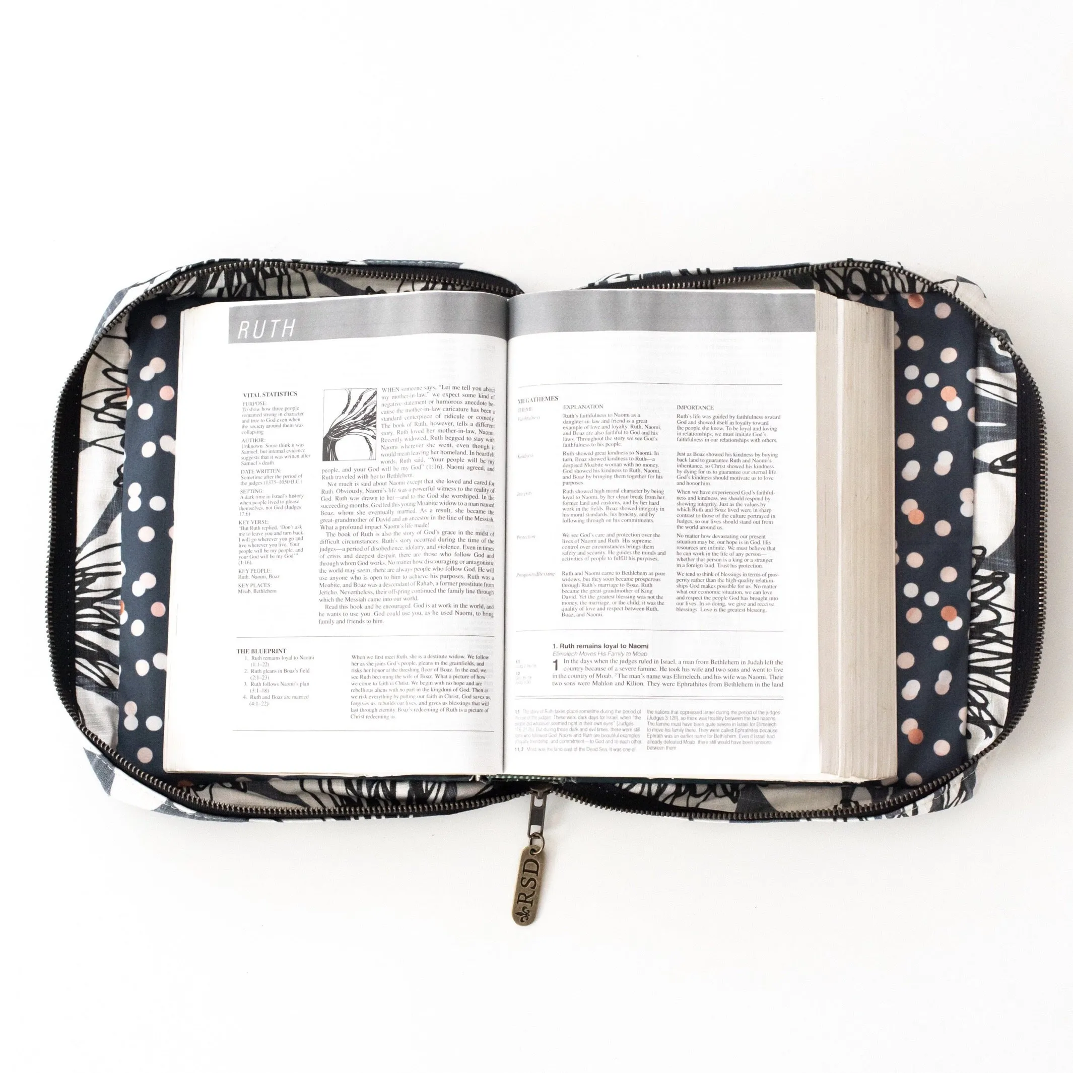 Bible Cover: Indigo Feather