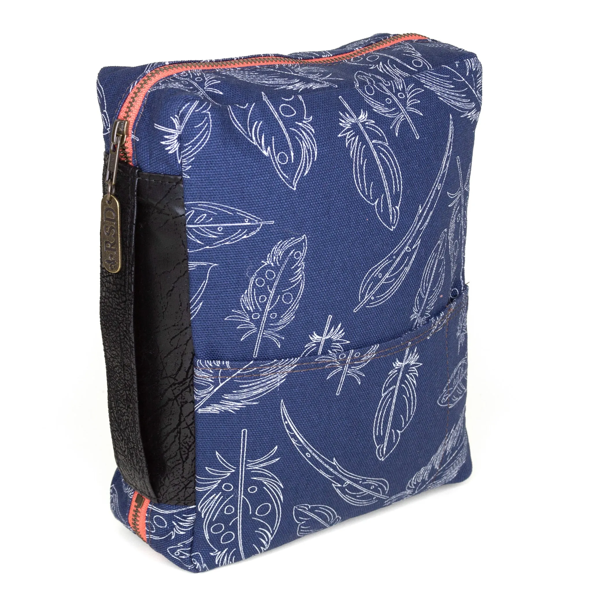Bible Cover: Indigo Feather