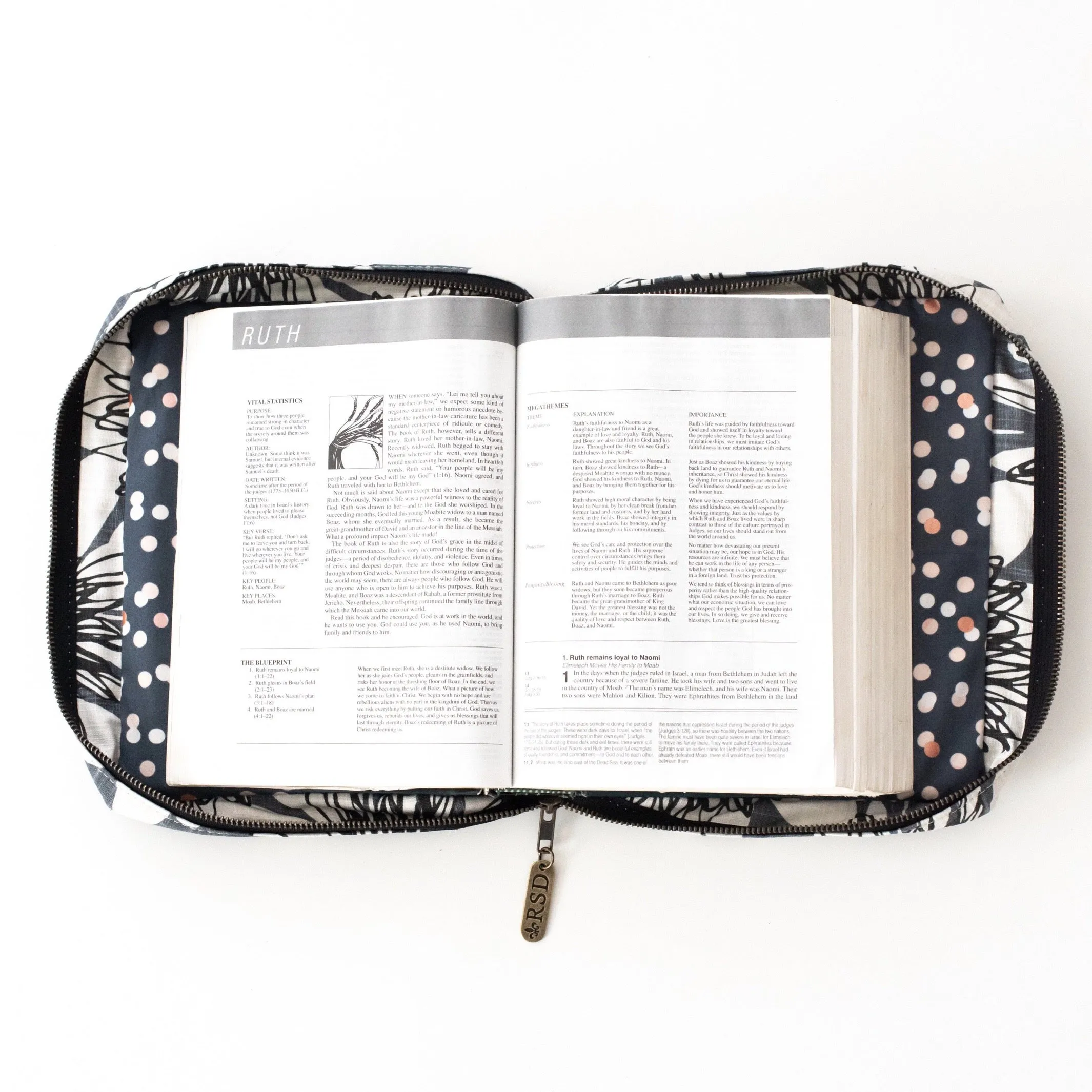 Bible Cover: Raspberry Waxed Canvas