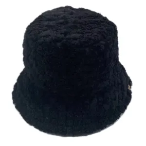 Black Sherpa Bucket Hat