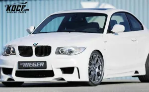 BMW 1 SERIES E81 E87 E88 F20 F21 F52 E82 2 Door Coupe E88 2 Door convertible E87 5 Door Hatch Rieger Style Fiberglass Front Bumper