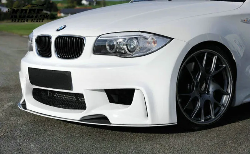 BMW 1 SERIES E81 E87 E88 F20 F21 F52 E82 2 Door Coupe E88 2 Door convertible E87 5 Door Hatch Rieger Style Fiberglass Front Bumper
