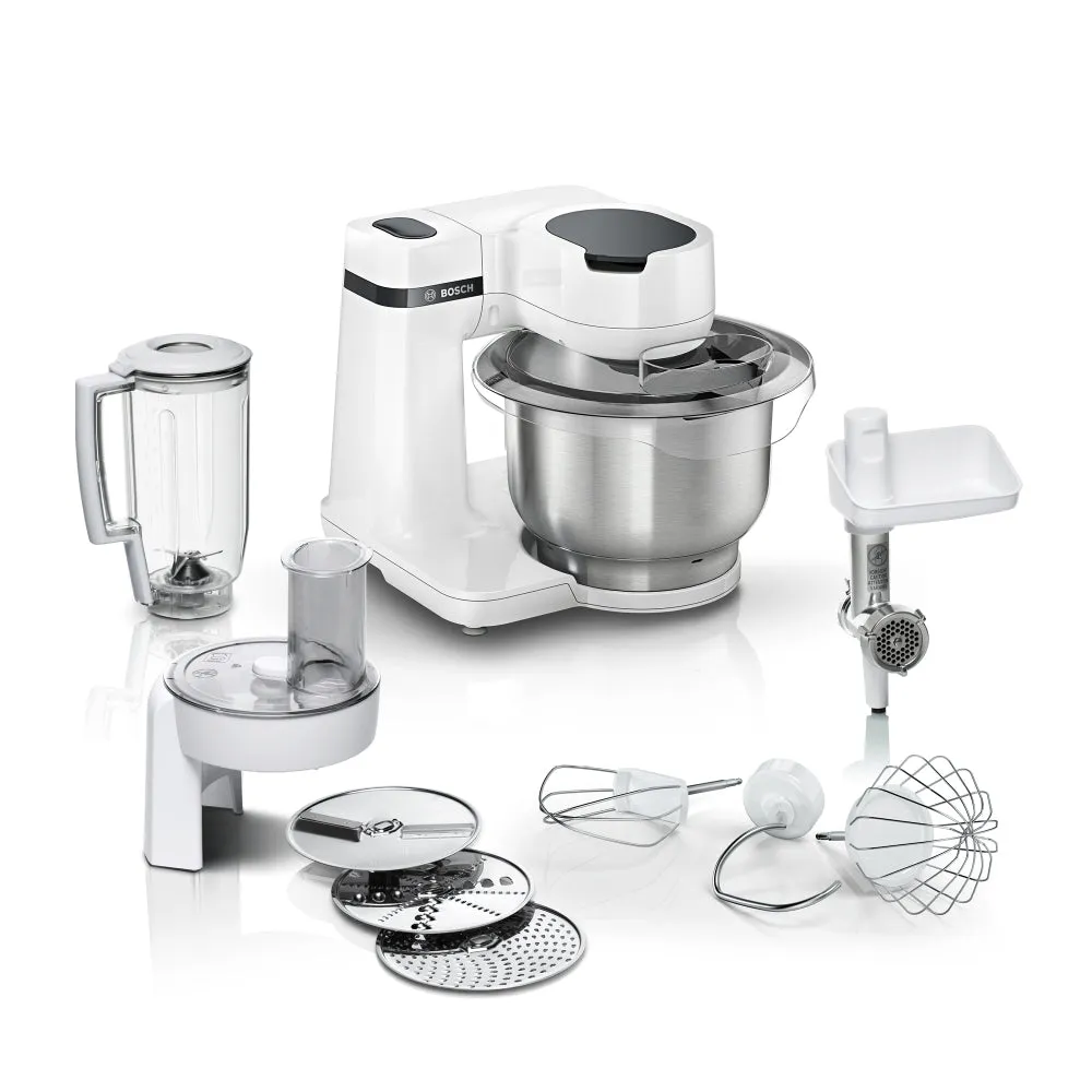 Bosch Kitchen Machine 700W, Large 3.8 ltr.  4 speed- 1 year Manufacturer Warranty, Made in Slovenia, MUMS2EW30G