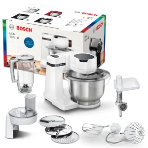 Bosch Kitchen Machine 700W, Large 3.8 ltr.  4 speed- 1 year Manufacturer Warranty, Made in Slovenia, MUMS2EW30G