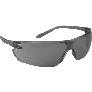 Bouton Optical 250-14-0521 Rimless Safety Glasses with Gray Temple, Gray Lens and Anti-Scratch / Fogless 3Sixty Coating