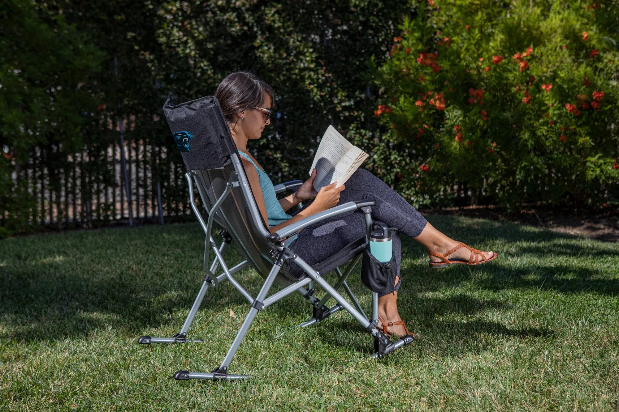 Carolina Panthers - Outdoor Rocking Camp Chair