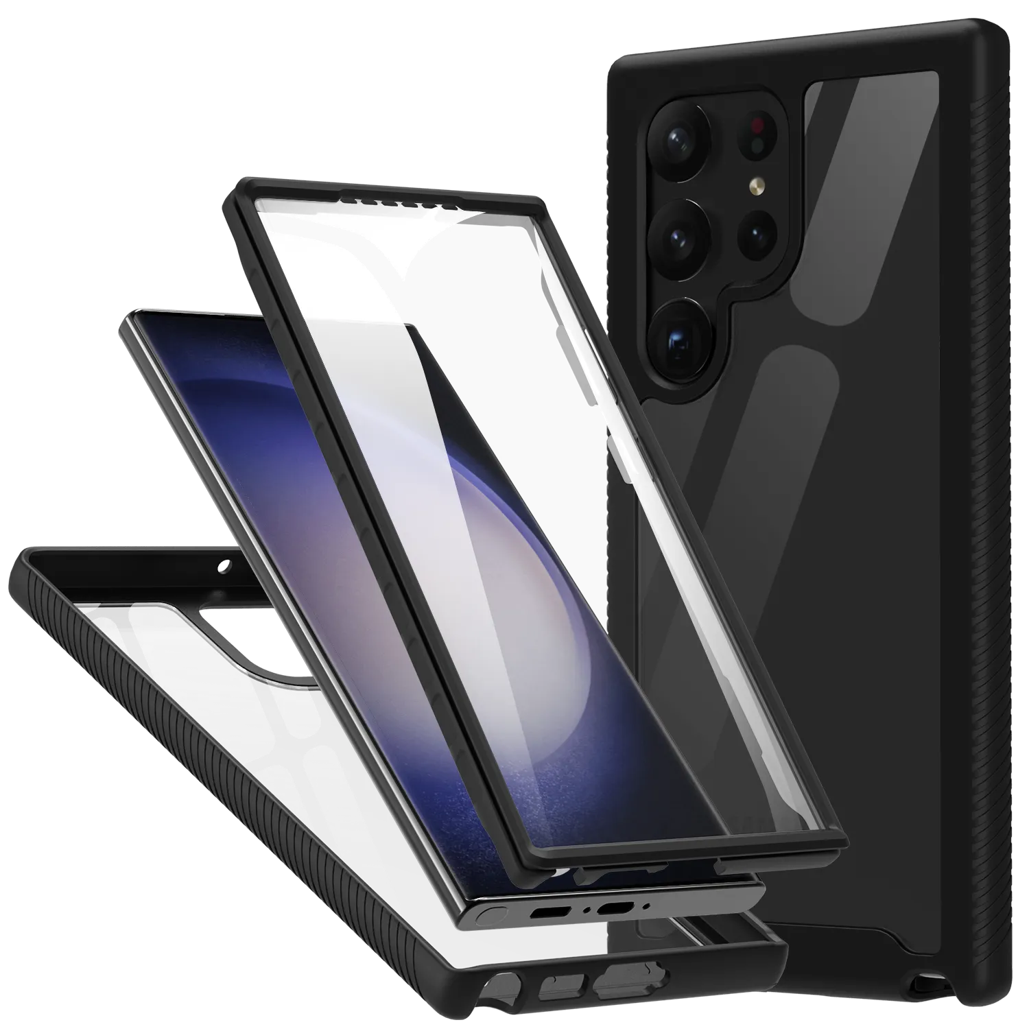 Case w/ Built-in Screen Protector for Samsung Galaxy S24 Ultra