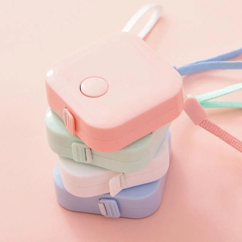 Compact Leather Measuring Tape - 1.5m Mini Cute Portable