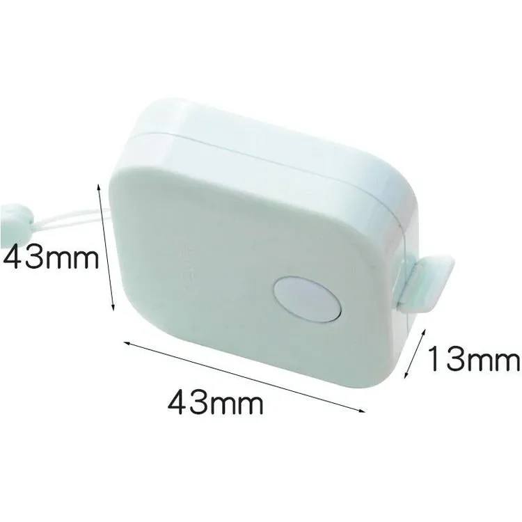 Compact Leather Measuring Tape - 1.5m Mini Cute Portable