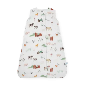 Cotton Muslin Sleep Bag - Farmyard