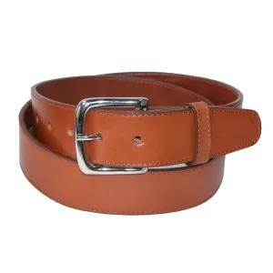 CTM® Men's Leather Money Belt Removable Buckle
