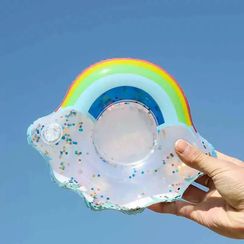 Dynamic Inflatable Coaster - Creative Floating Cupholder Tray