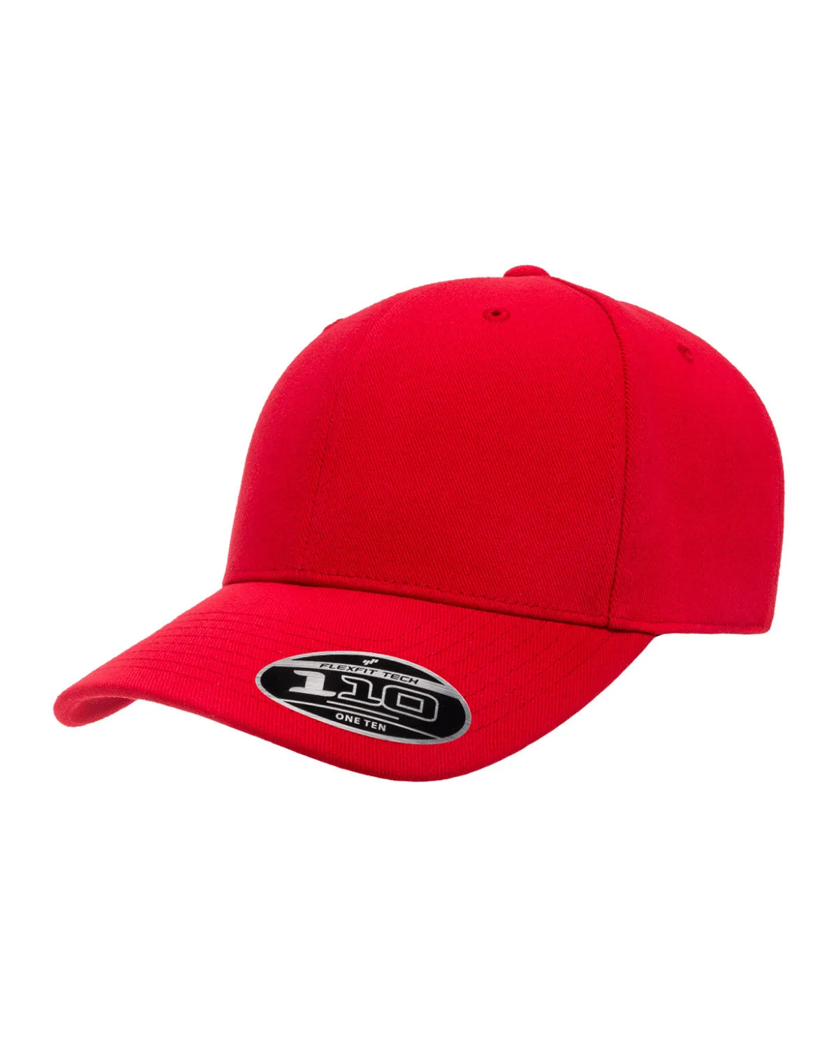 Flexfit Cool & Dry Mini Pique Branded Caps, Red