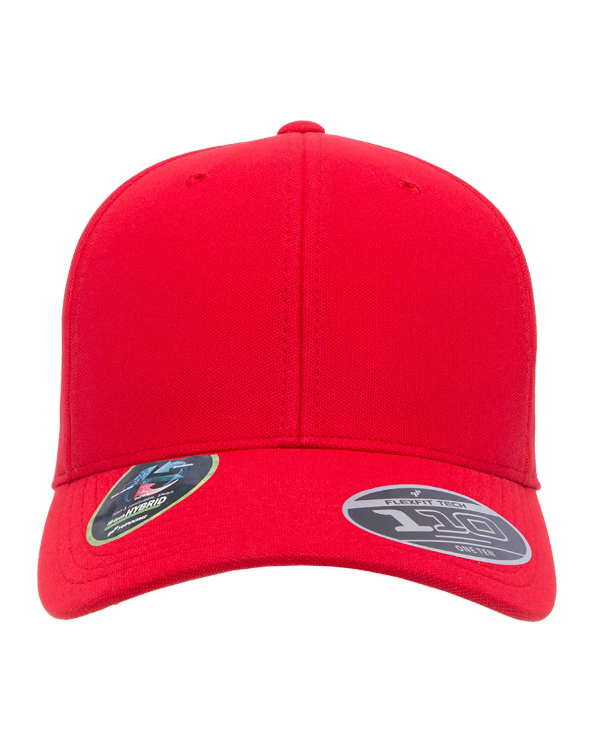 Flexfit Cool & Dry Mini Pique Branded Caps, Red