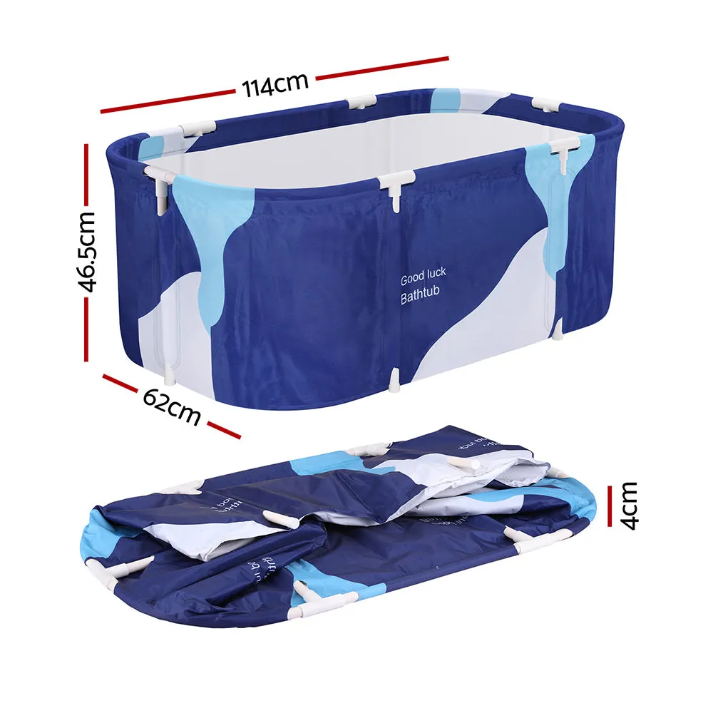 Foldable Insulated Bathtub with Cushion & Pump - Weisshorn