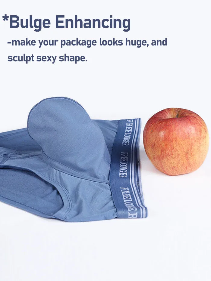 FreeLonger Men's Separate Big Pouch Comfy Briefs