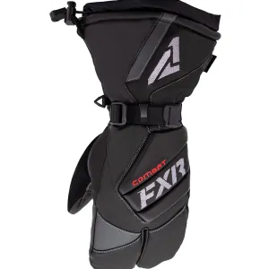 FXR Leather Claw Mittens Snowmobile Gloves Black