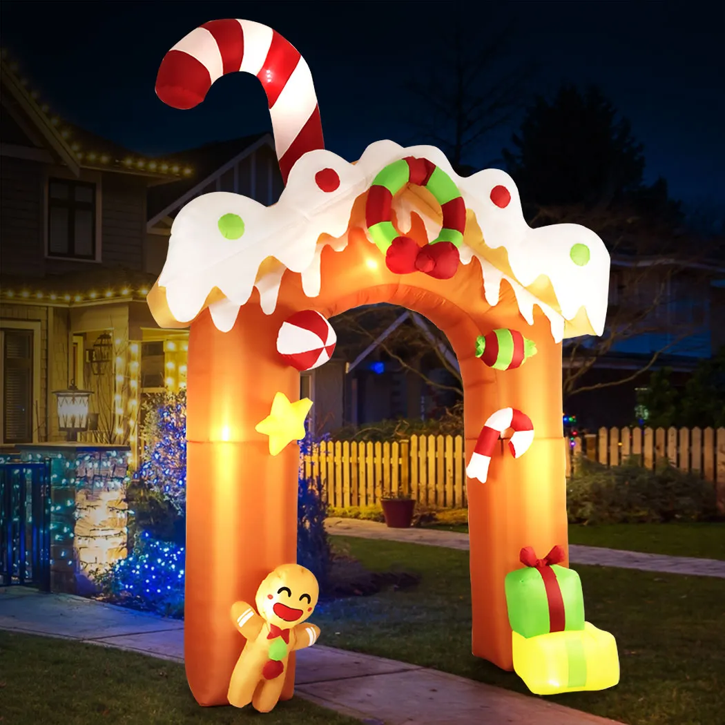 Gingerbread Archway Christmas Inflatable Xmas Decorations - 3M