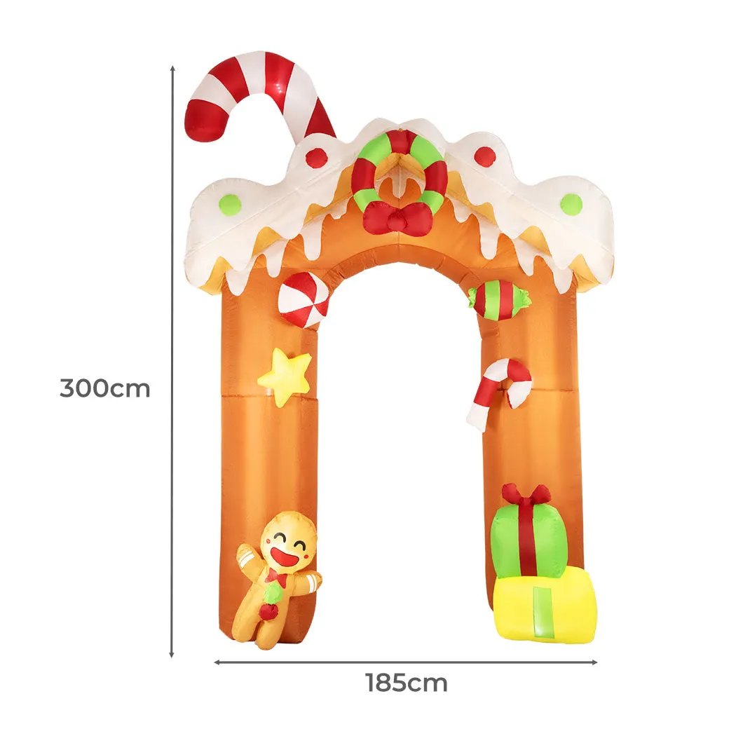 Gingerbread Archway Christmas Inflatable Xmas Decorations - 3M