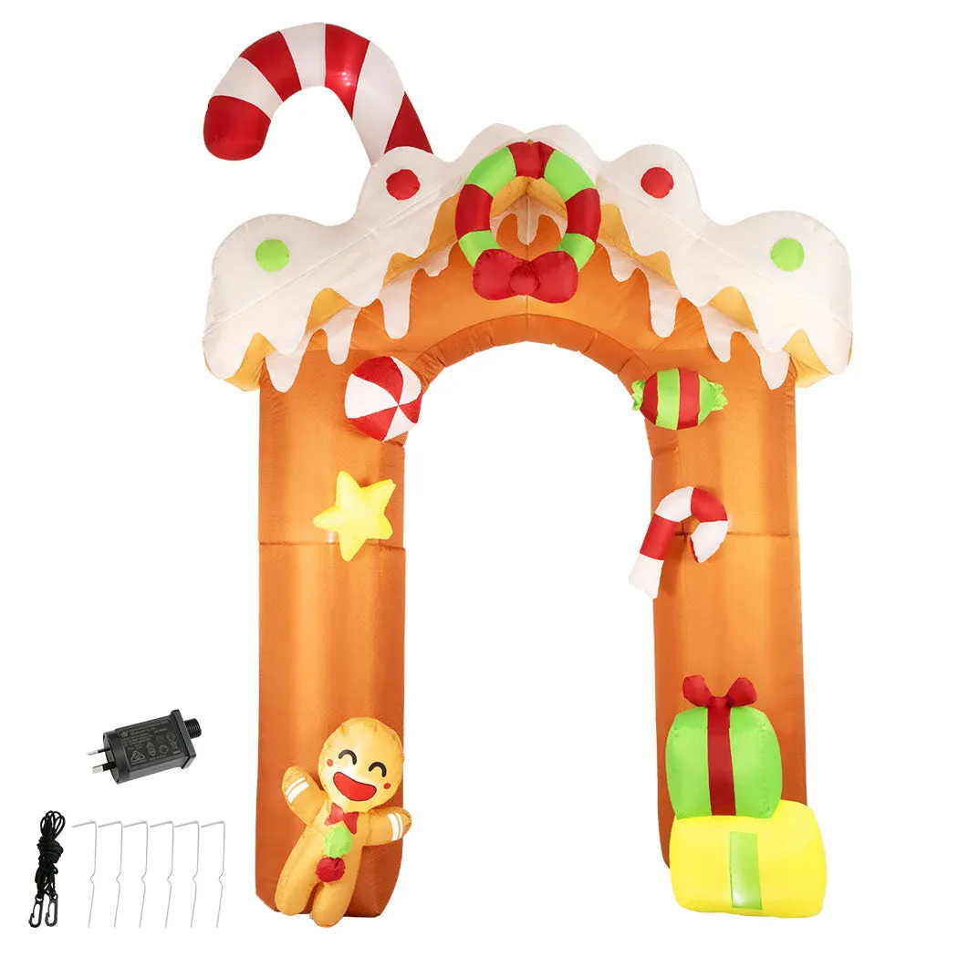 Gingerbread Archway Christmas Inflatable Xmas Decorations - 3M