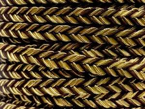 Golden Braid Border, Brown And Golden,  Laces for Dress, Home Dcor, Shoe, Bags, Hats, DIY, Handmade, 0.2 inch Broad
