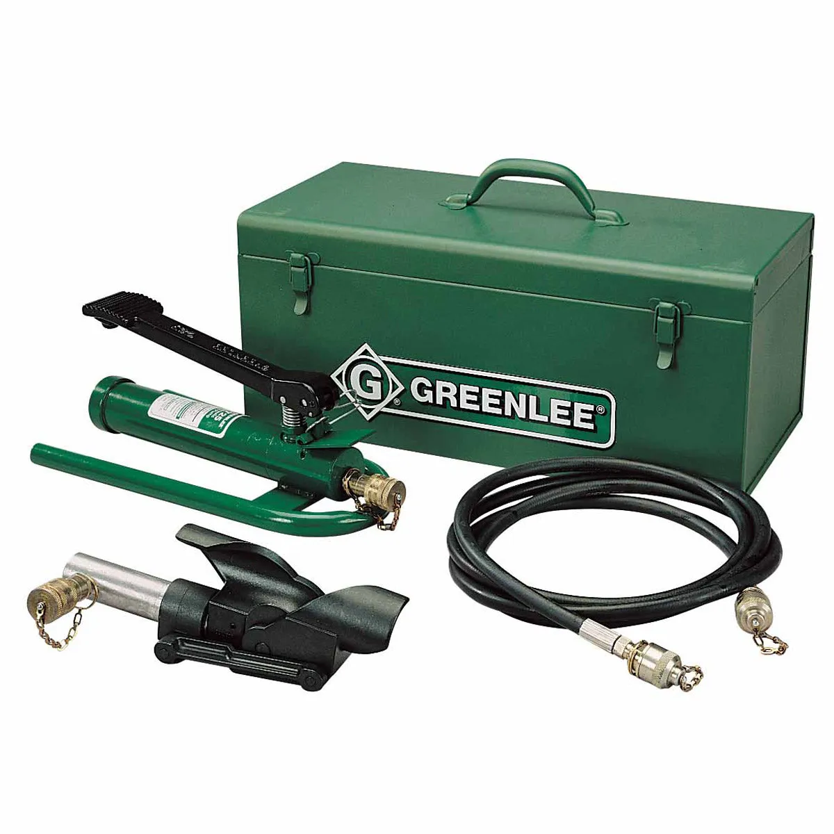 Greenlee 800F1725 Hydraulic Cable Bender with Foot Pump, Hose Unit and Storage Box