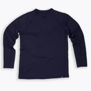 Hartley Long Sleeve Henley Shirt (Navy)