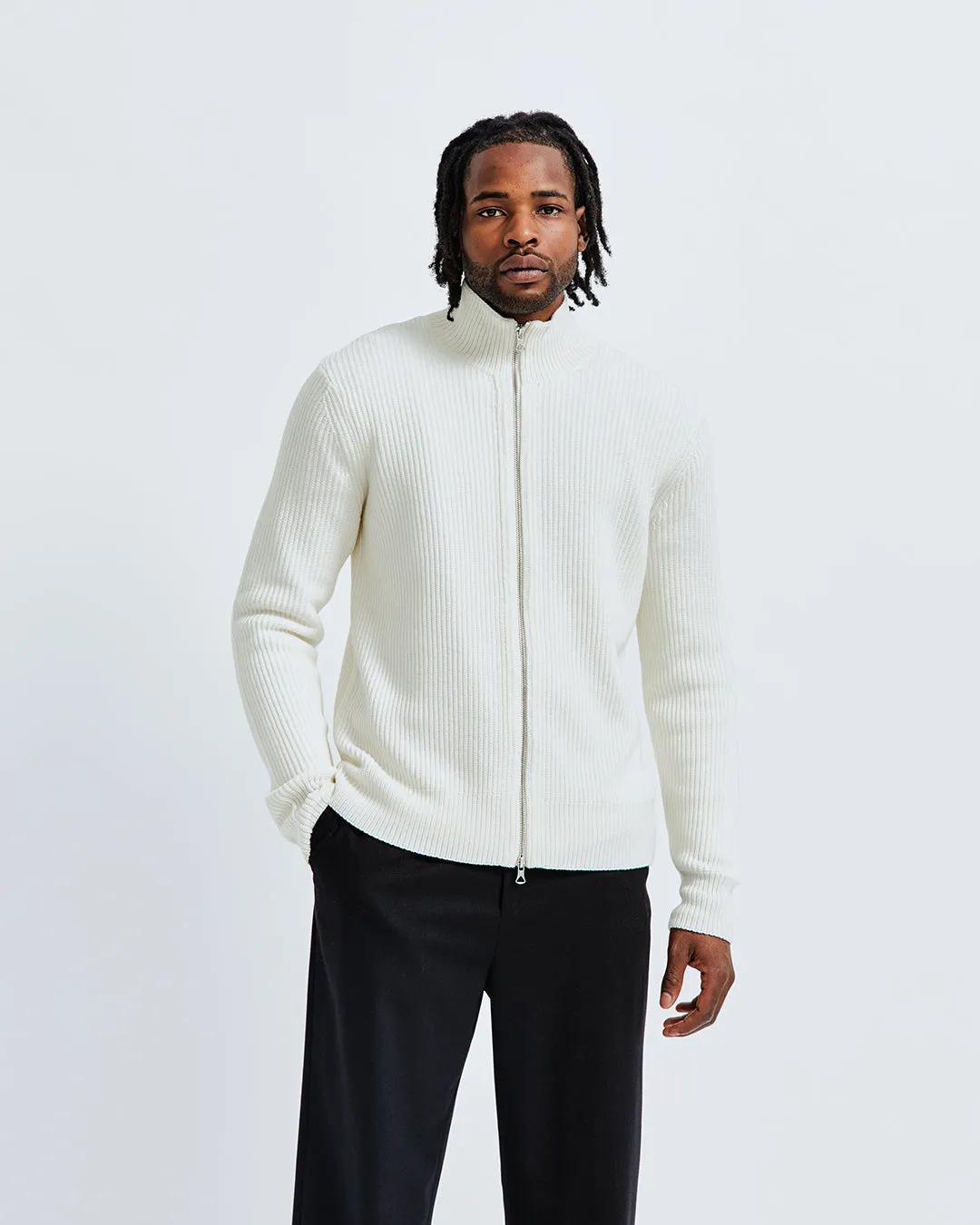 Heavyweight Merino Vinnie Track Jacket - Vault