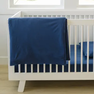 Imperfect Ecolino® Duvet Cover, 100% Organic Cotton, Crib or Toddler, Navy Blue