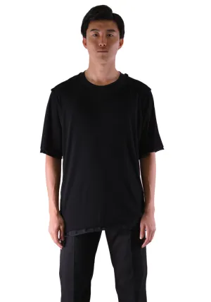 INDIVIDUAL SENTIMENTS CT5S-LJ36 LAYERED T-SHIRT BLACK