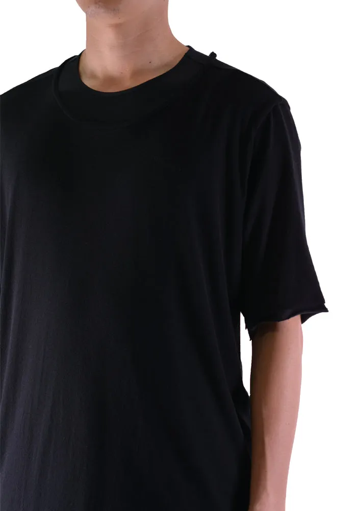 INDIVIDUAL SENTIMENTS CT5S-LJ36 LAYERED T-SHIRT BLACK