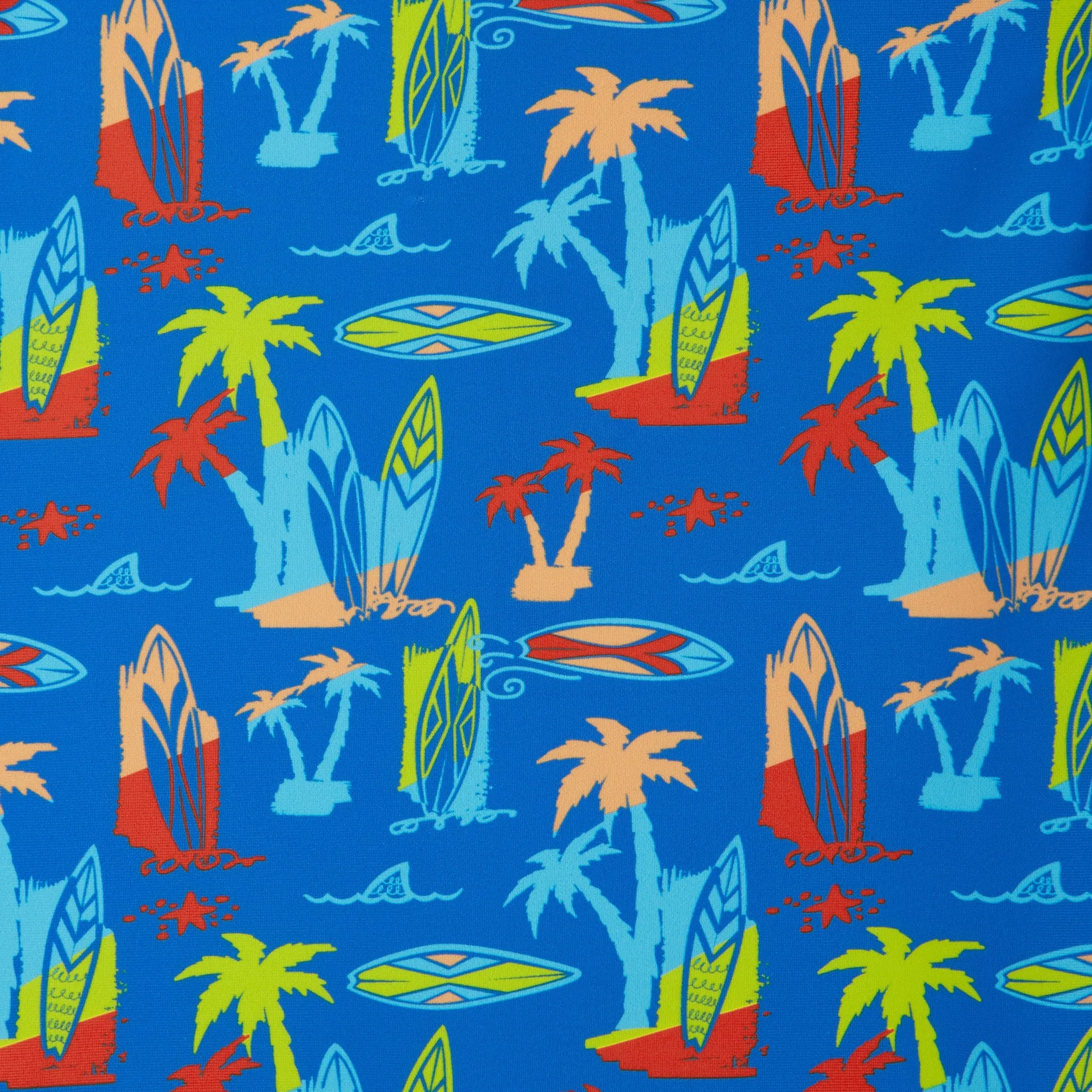Infant Swim Romper and Hat | Surfboard Print