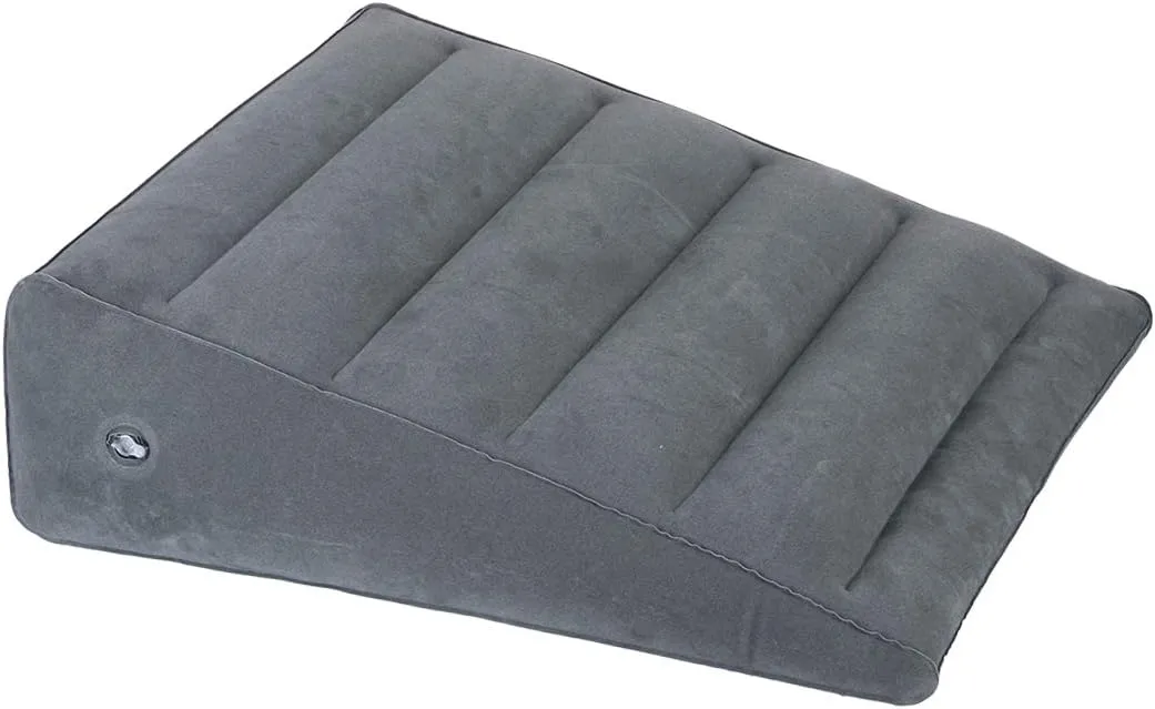 Inflatable Wedge Pillow I Travel/Inflatable Portable Bed Wedge I 23.6" x 22" x 7"
